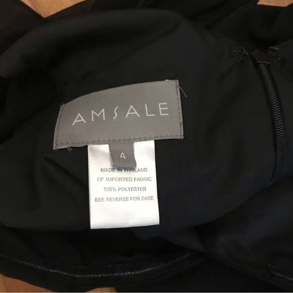 Amsale Ava Dress in Black - Picture 7 of 10